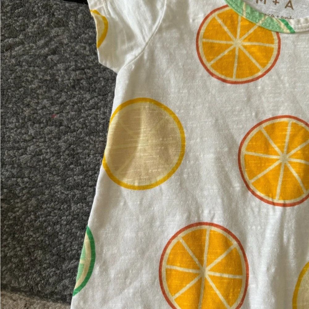 Monica + Andy organic cotton Kids Citrus Print One Piece - Picture 5 of 8